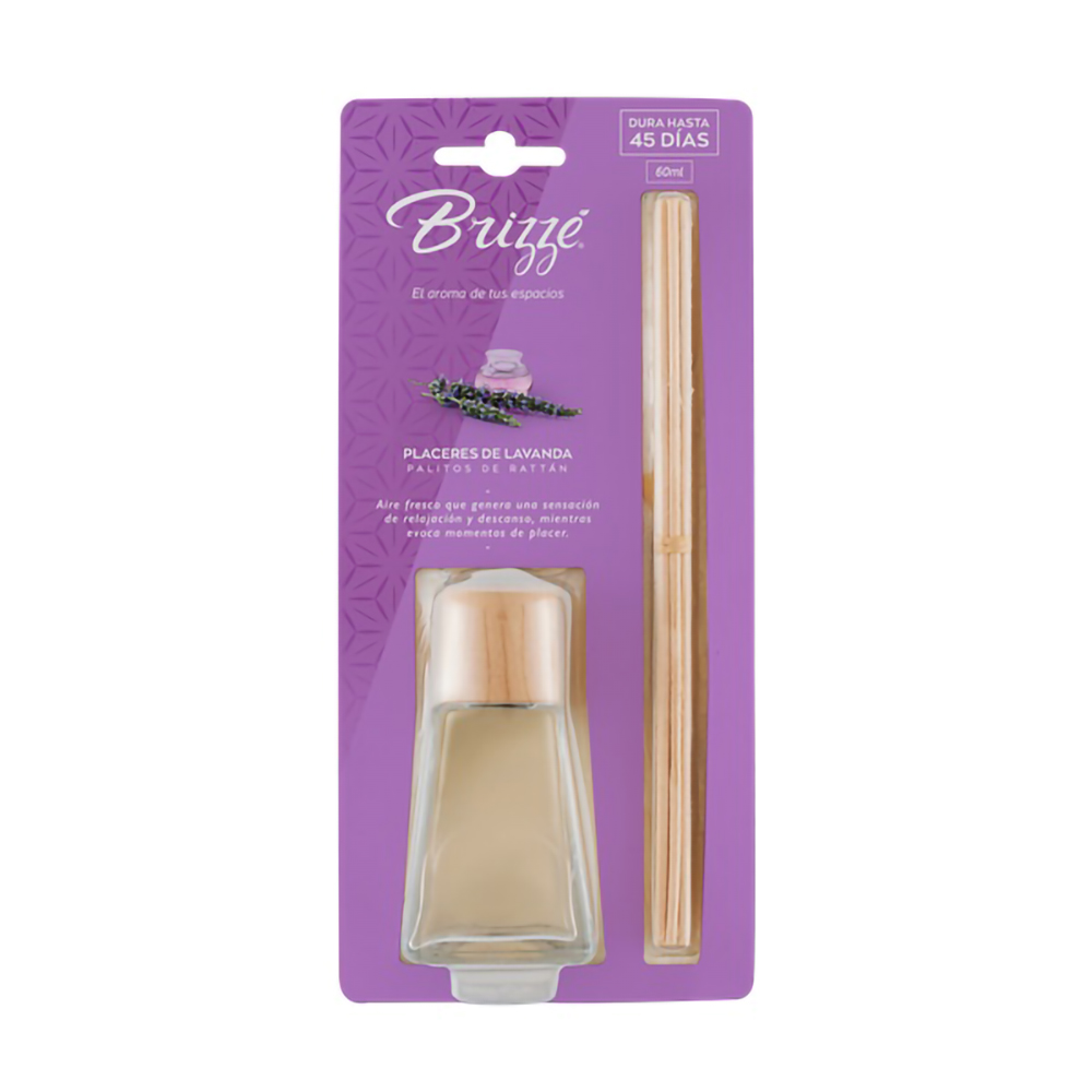 AMBIENT BRIZZE*60ml PALITOS PLAC/LAVANDA