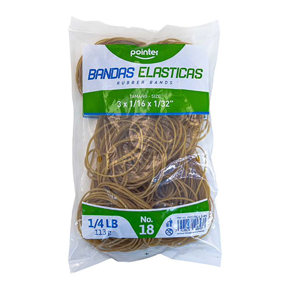 BANDAS ELASTICAS 1/4LB BAG POINTER