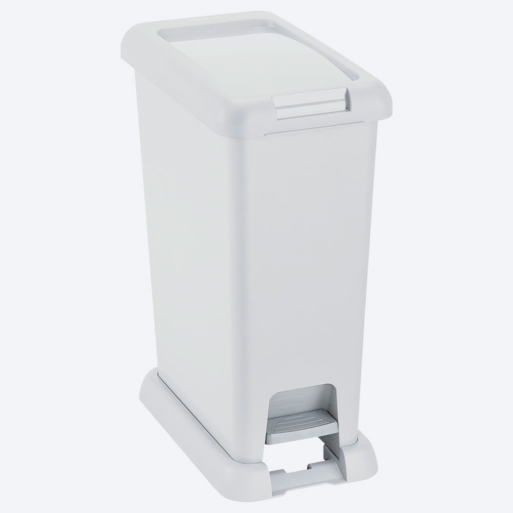 BASURERO 20L PEDAL BLANCO RIMAX