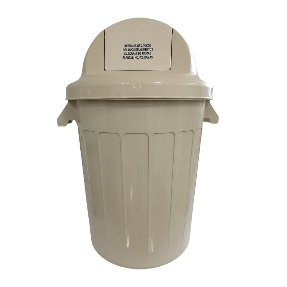 BASURERO CONT 120 LT CUPULA BCO COLPLAST