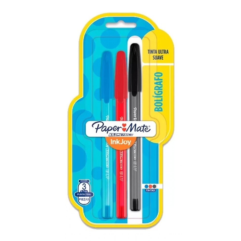 BOLIGRAFO KILOME PTA FIN X3 NG/RJ/AZ NEW