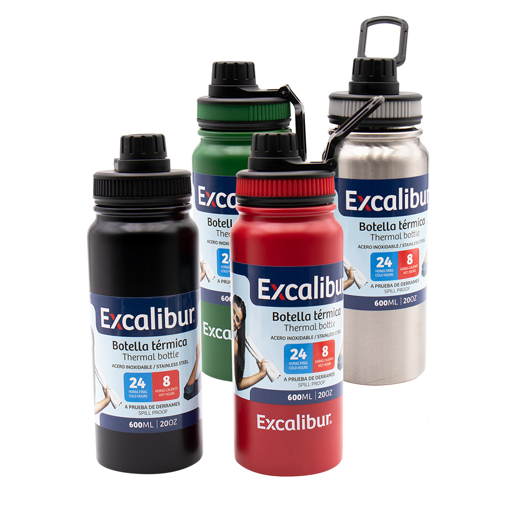 BOTELLA TERMICA 600 ML EXCALIBUR