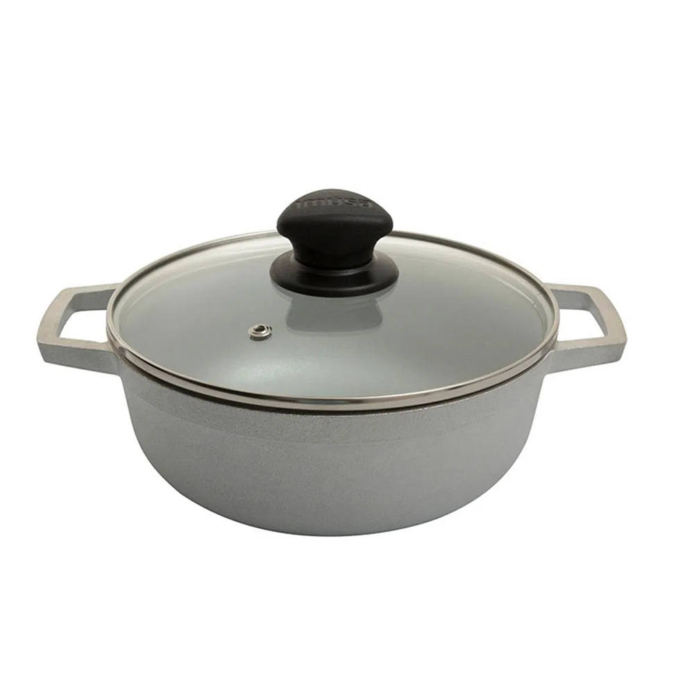 CALDERO 24 CM AF NATURAL TAPA VIDRIO IMUSA