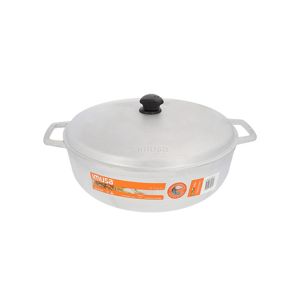 CALDERO 36 CM 11,4 LTS ALUMINIO FUNDIDO NATURAL IMUSA