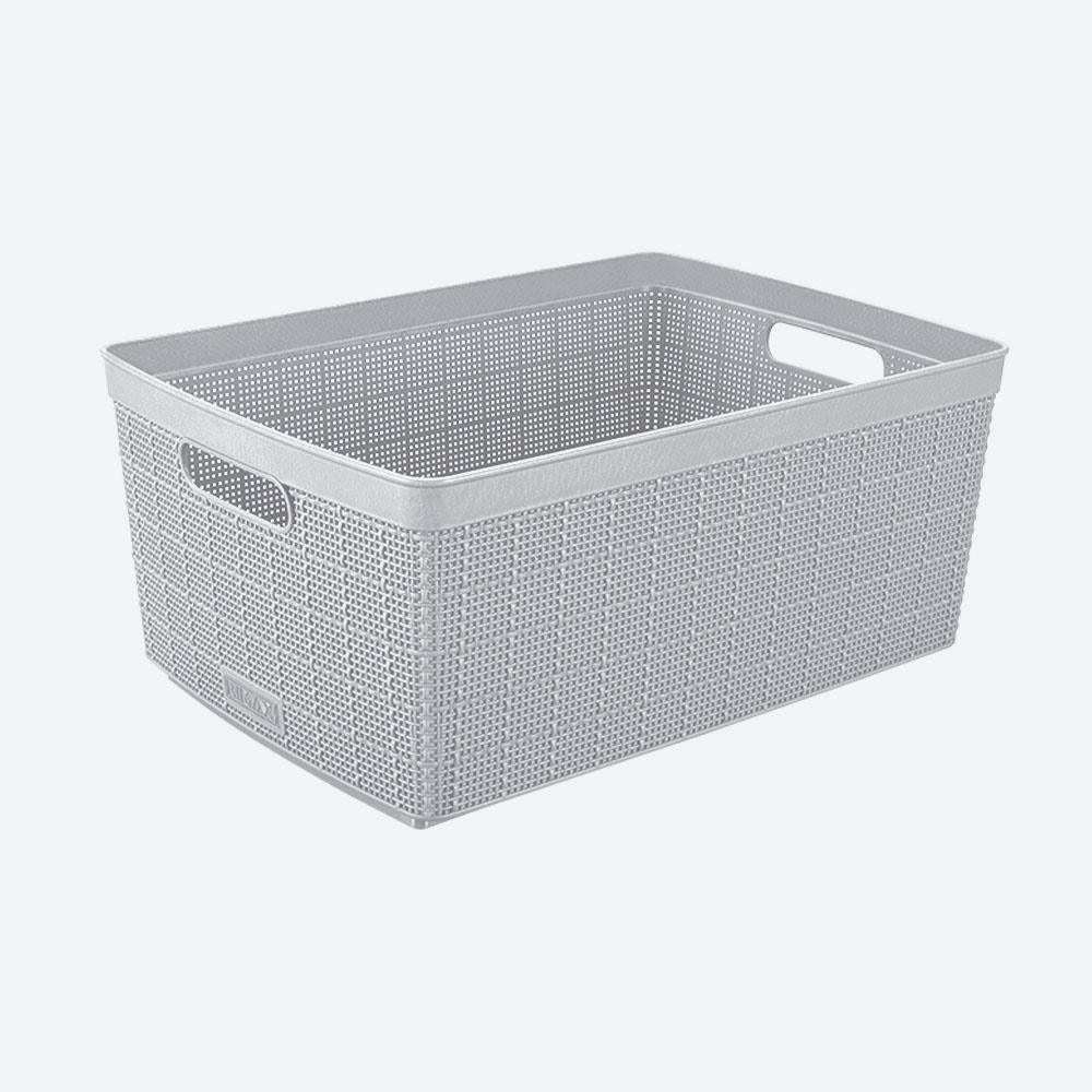 CANASTA FIQUE 30L GRIS ST RIMAX
