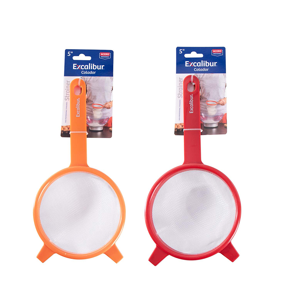COLADOR 5 PULG  MALLA INOXI EXCALIBUR