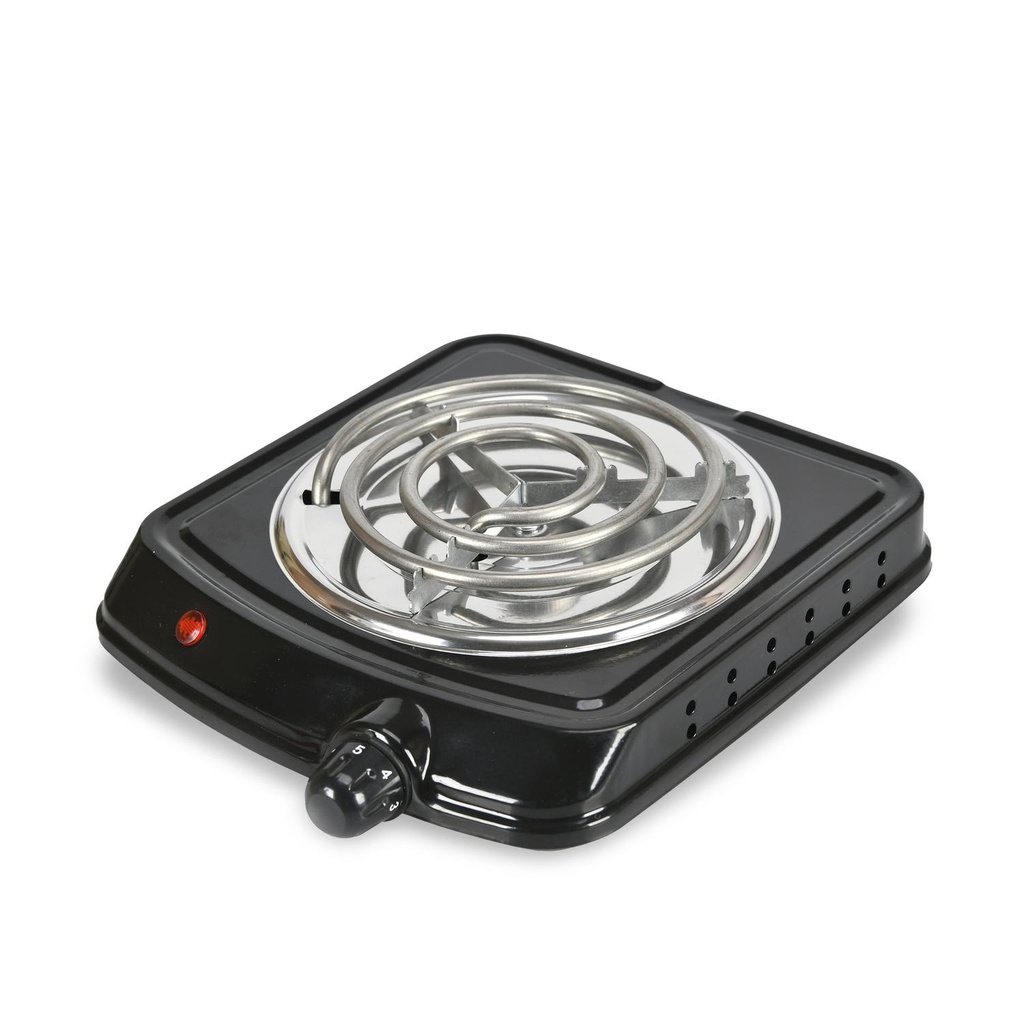ESTUFA ELECTRICA 1 PUESTO 1.000W NEGRA HOME ELEMENTS