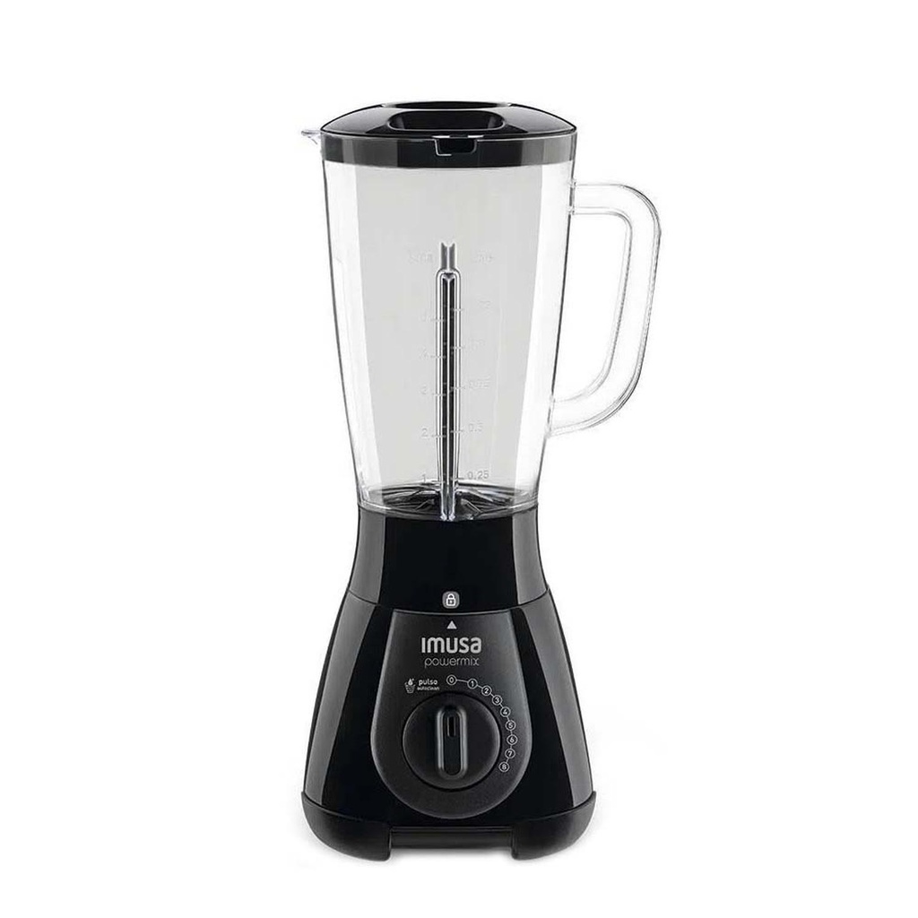 LICUADORA POWERMIX 8 VEL 2 LTS NEGRA IMUSA