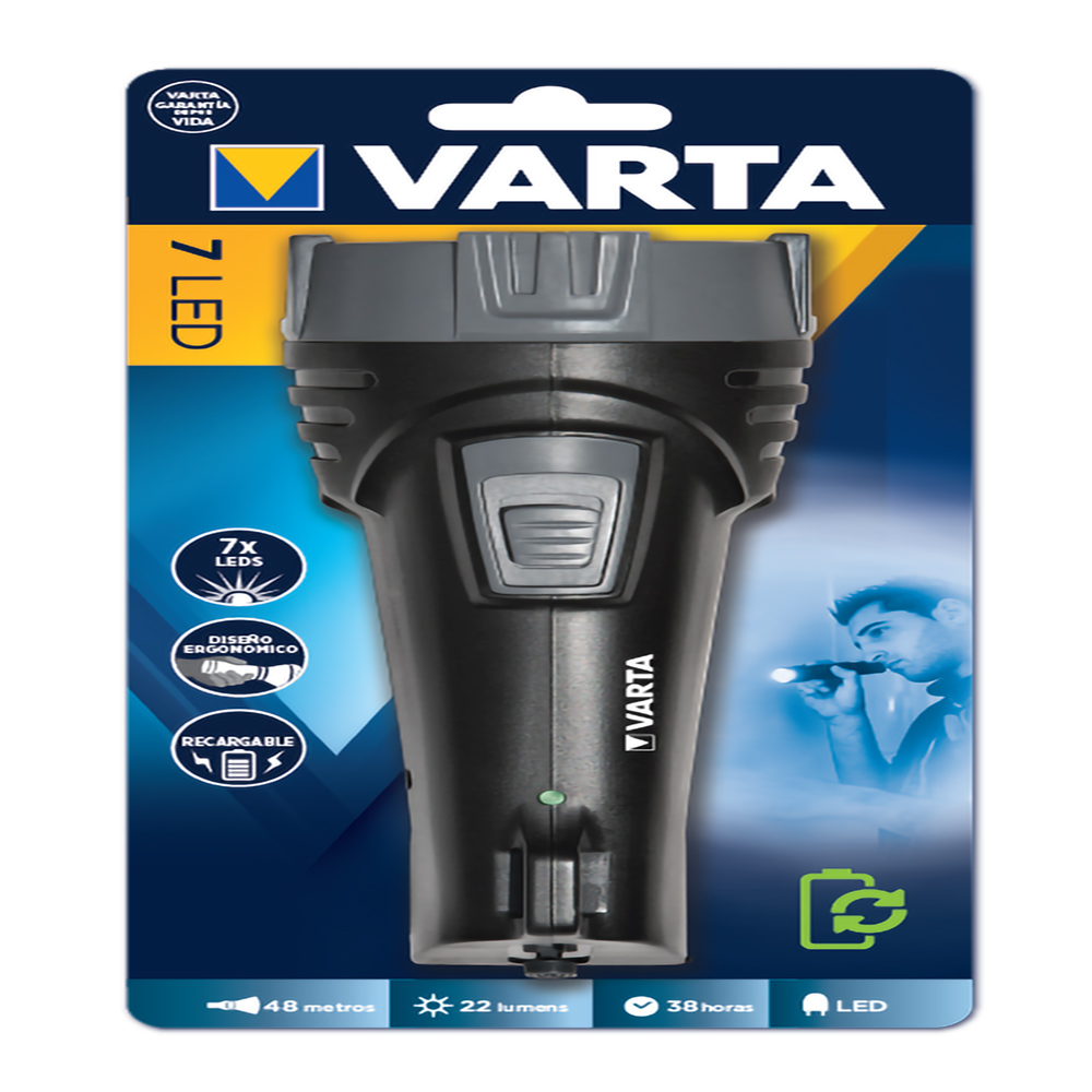 LINTERNA 7 LED RECARGABLE VARTA