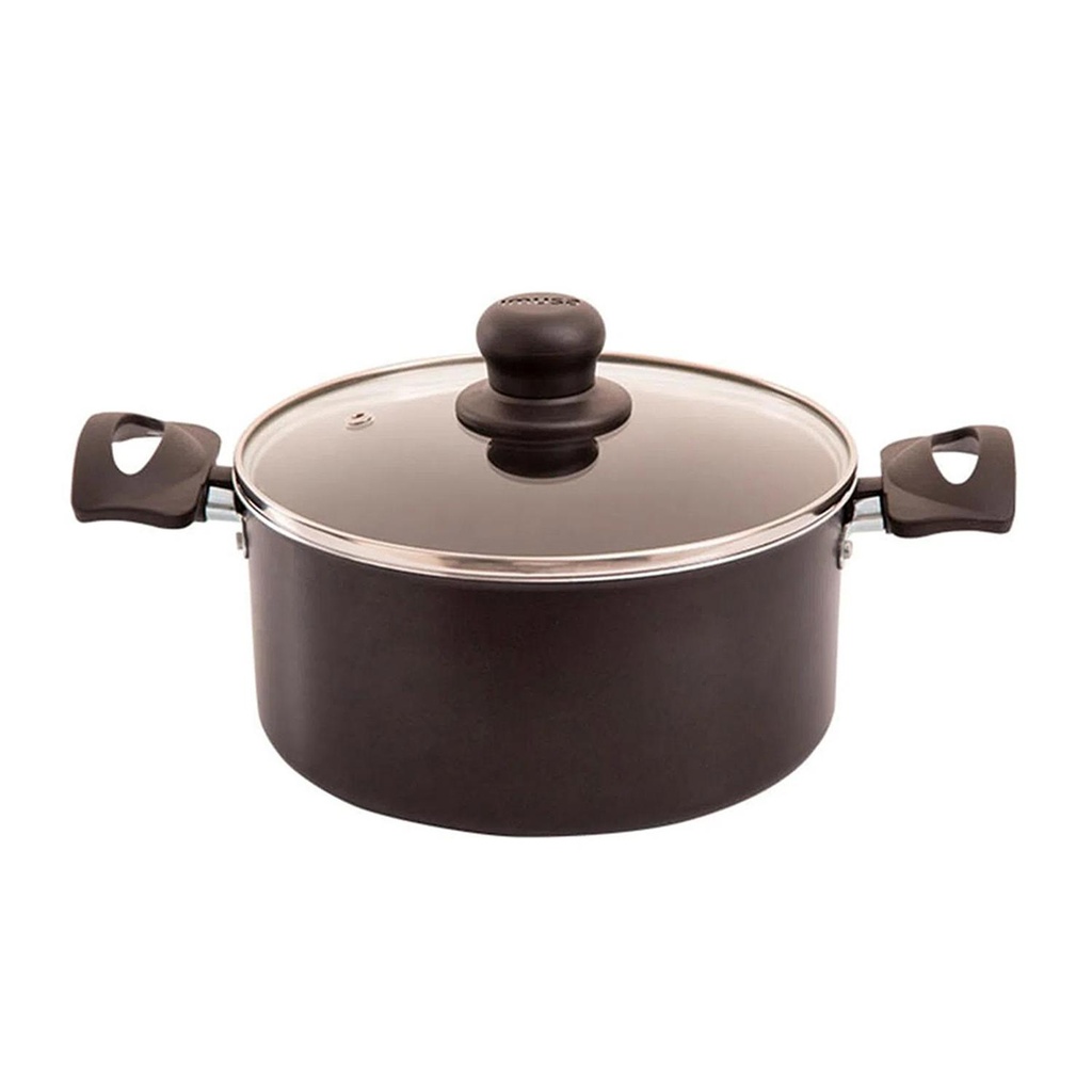 OLLA 20 CM ANTIADHERENTE TAPA VIDRIO SMART IMUSA
