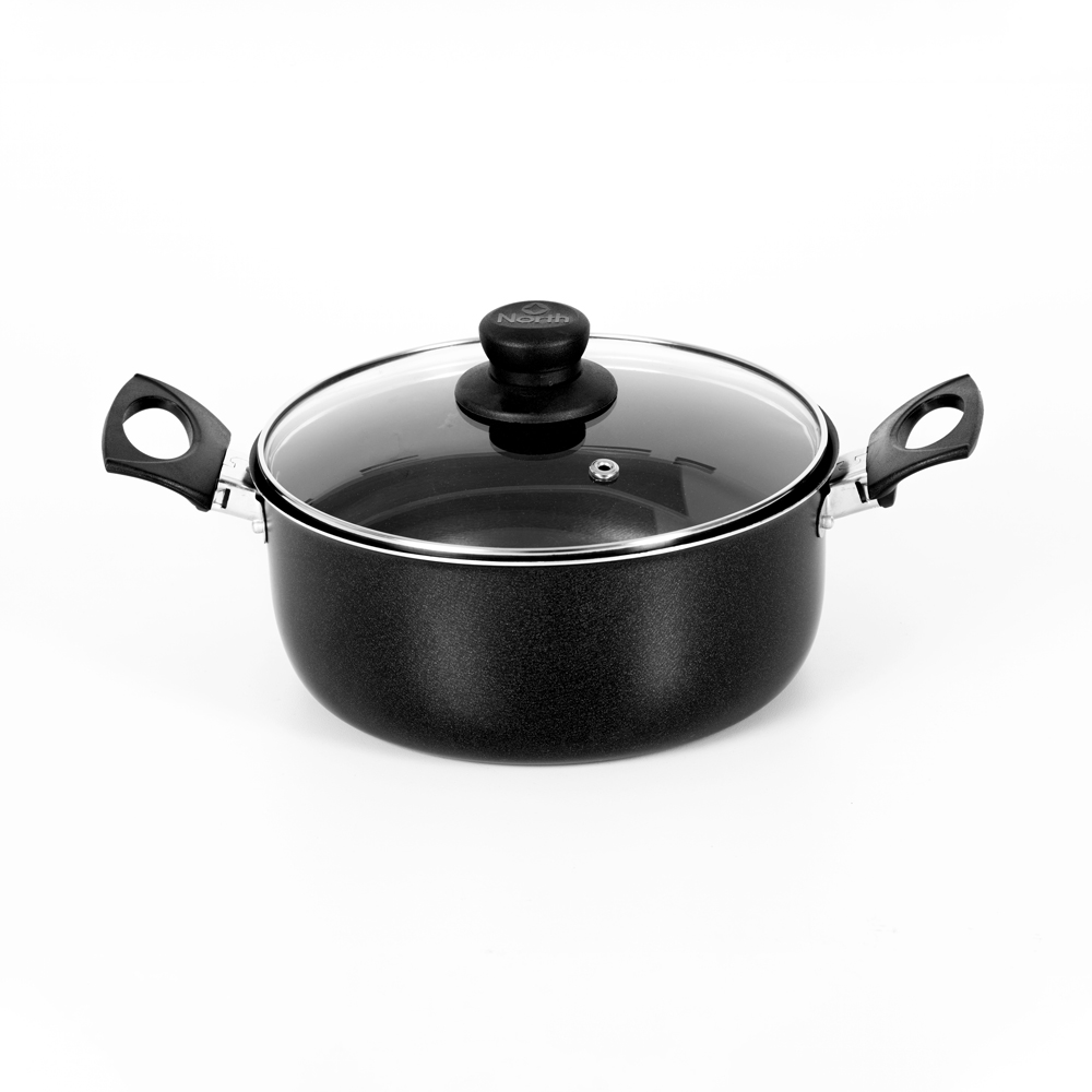 OLLA ANTIADHERENTE 20 C/TAPA DE VIDRIO