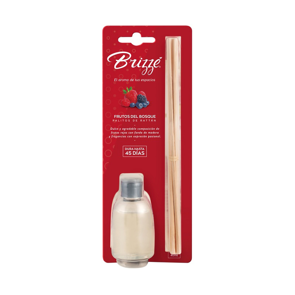 PALITOS DE RATTAN FRUTOS DEL BOSQUE 40ML BRIZZE