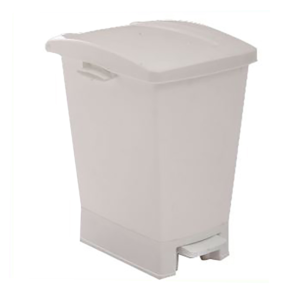 PAPELERA 27 LITROS BLANCA PEDAL