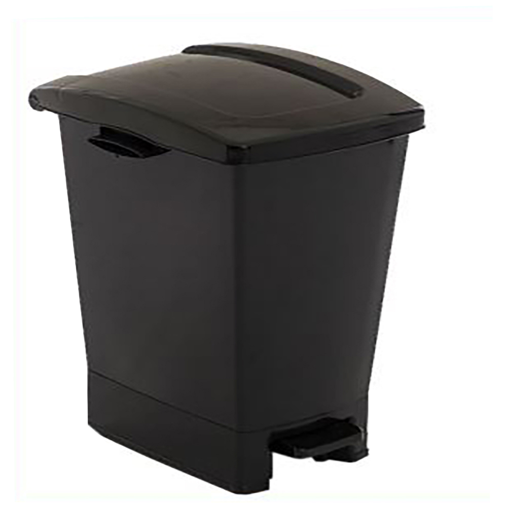 PAPELERA 27 LT NEGRA PEDAL NP