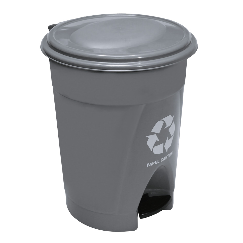 PAPELERA PEDAL 25 LT RED NEGRA COLPLAST