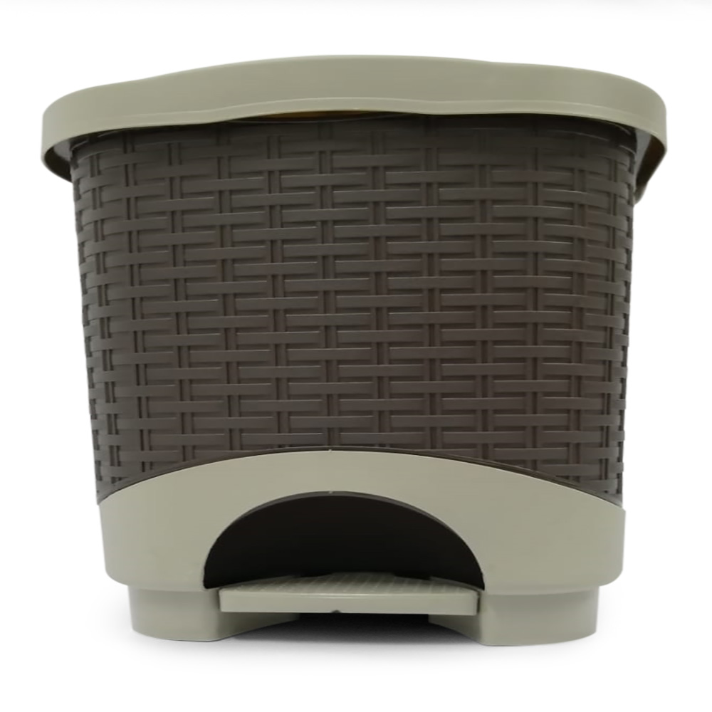 PAPELERA RATTAN PED 8 LT - PIST / WENGUE