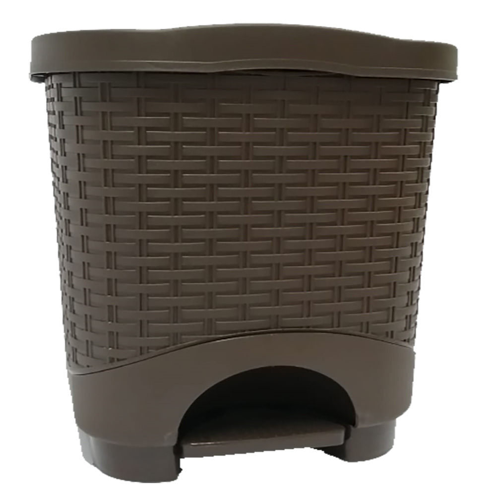 PAPELERA RATTAN PED 8 LT - WENGUE
