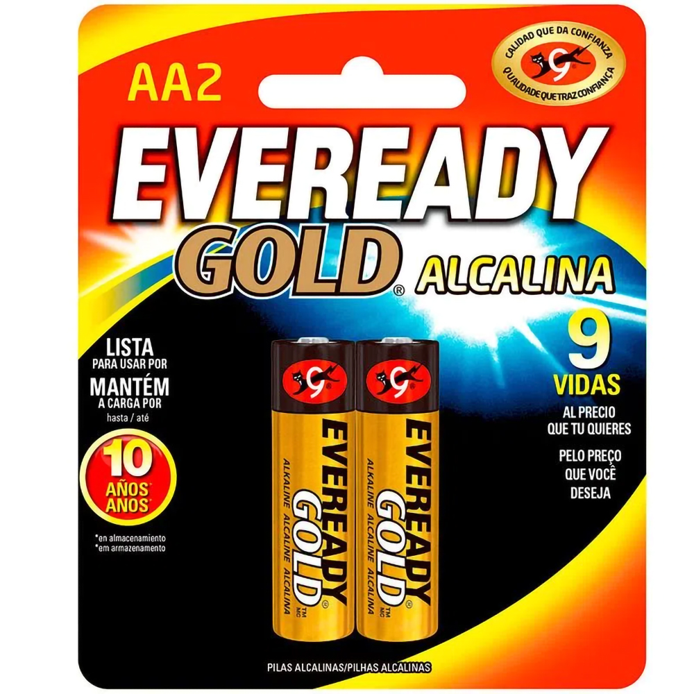 PILA AA ALKALINA X2 EVEREADY