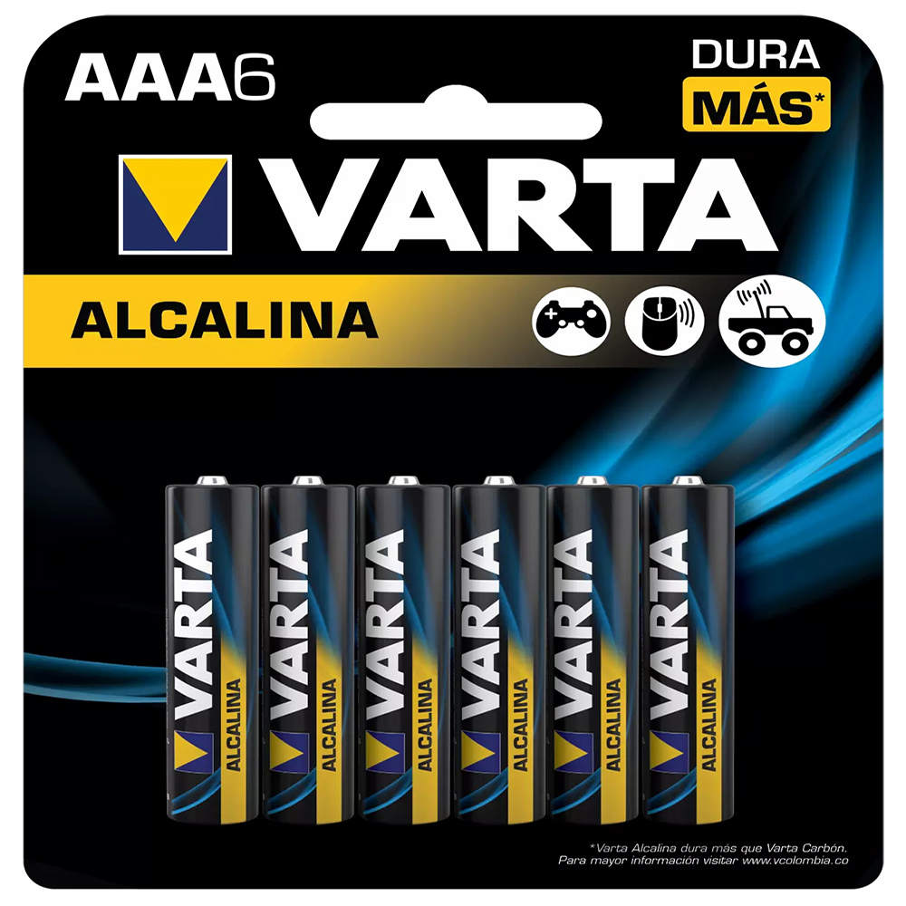 PILA AAA ALKALINA X 6 VARTA