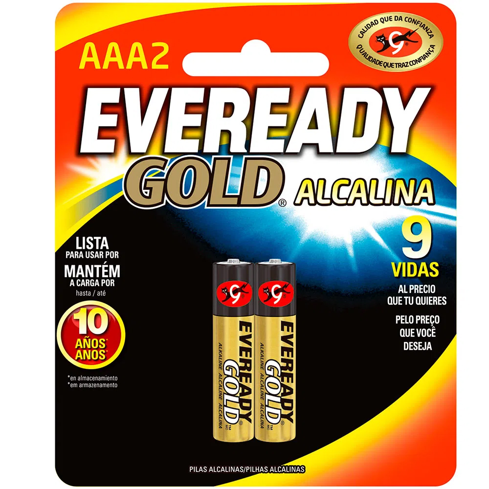 PILA AAA ALKALINA X2 EVEREADY