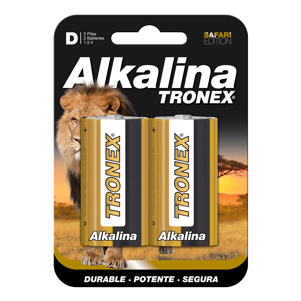 PILA ALCALINA TRONEX D BLISTER  X2