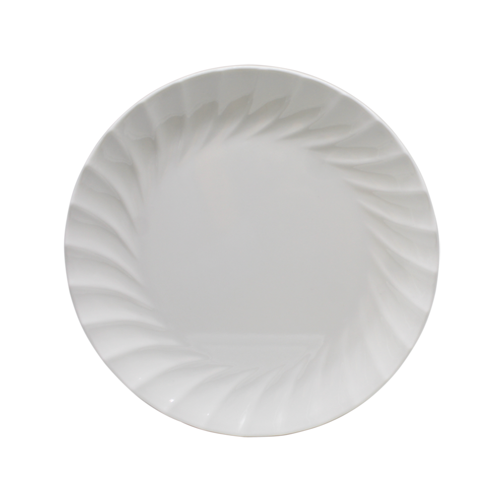 PLATO PLANO CIRCULAR RELIEV ONDAS SABANA