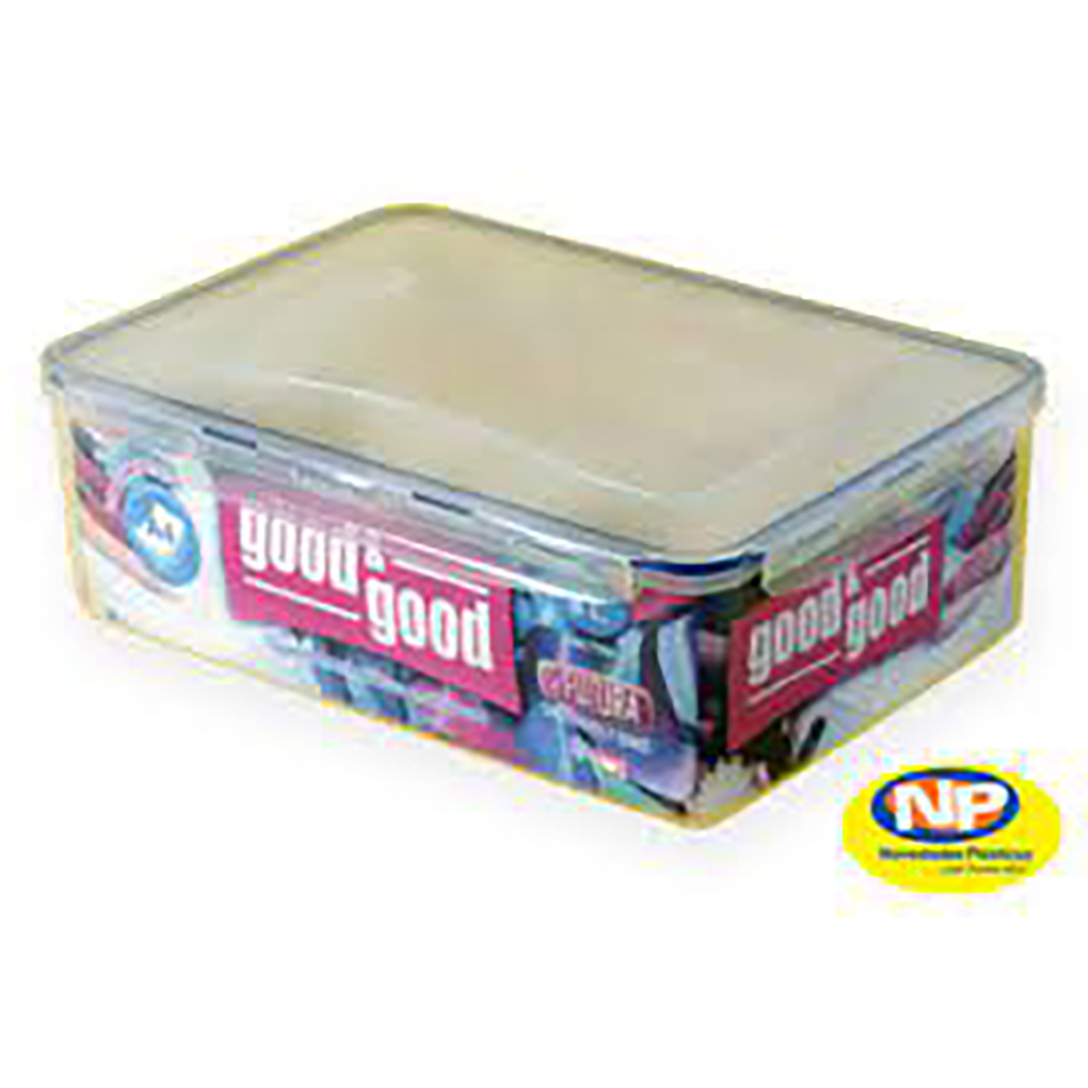 RECIPIENTE HERMET TAP G&G RECT 8 LT NP
