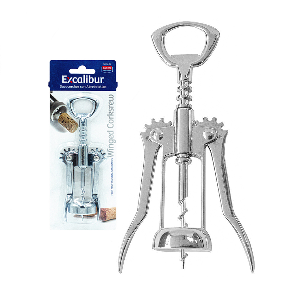 SACACORCHOS/ABREBOTELLAS EXCALIBUR