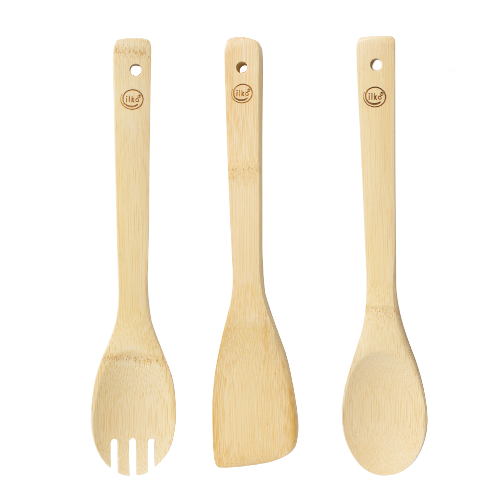 SET 3 UTENSILIOS BAMBU NATU MALLA ILKO