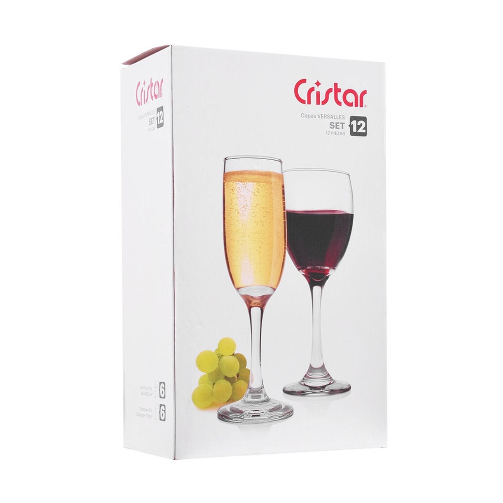 SET ARAGON+V 12 PIEZAS 9481ELIN CRISTAR