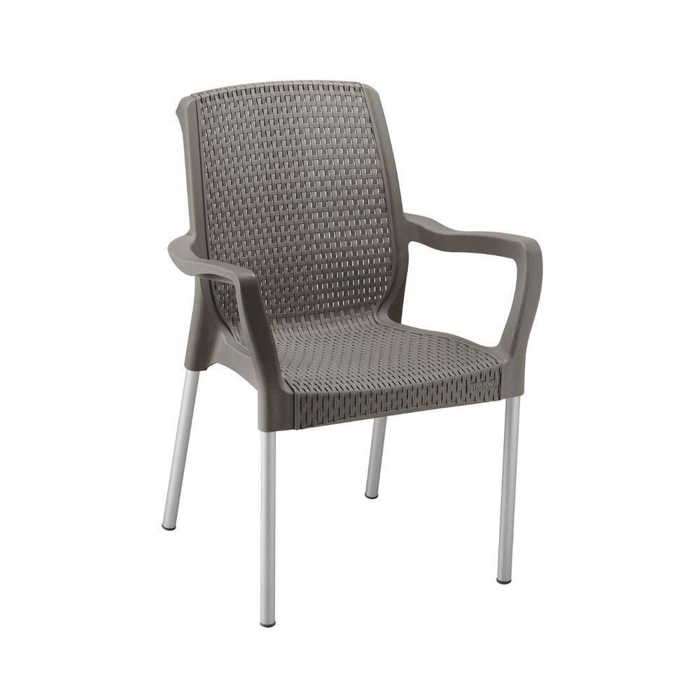 SILLA SHIA CON BRAZOS  MOCCA RIMAX (9402)