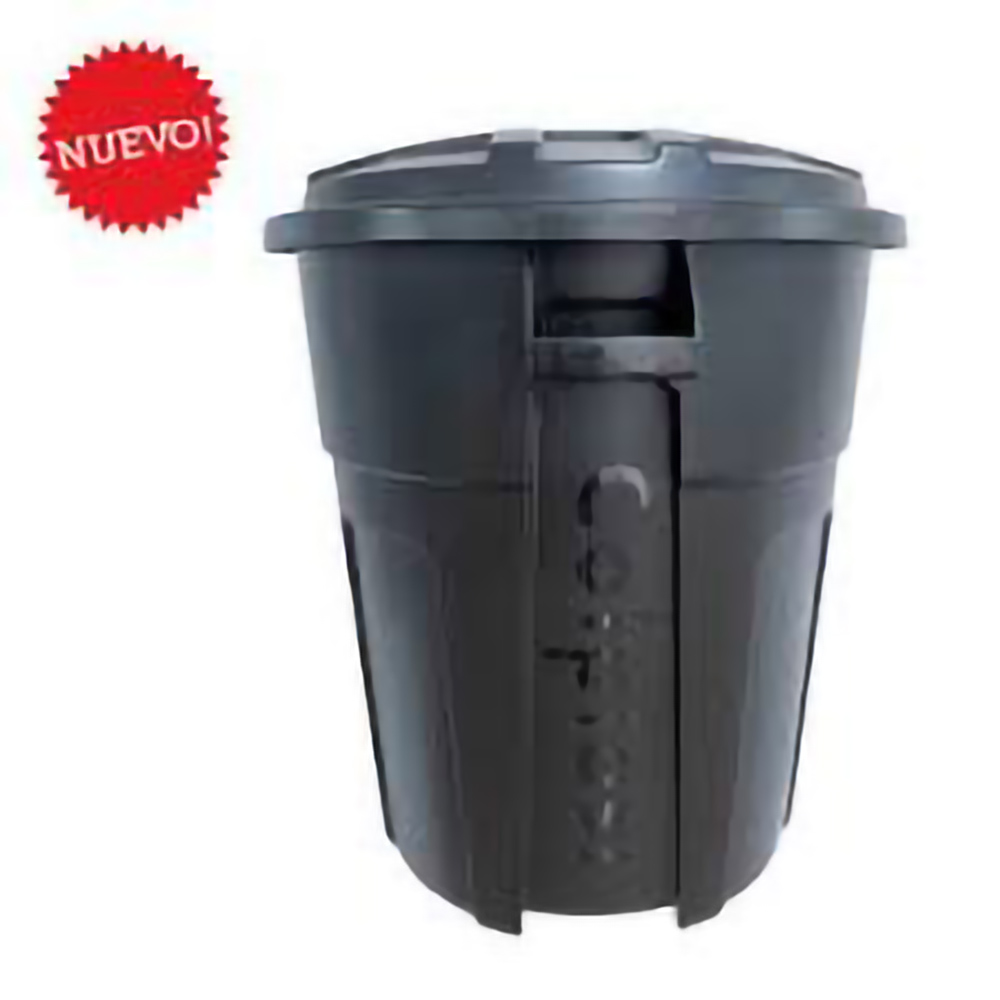 TANQUE 105 LT NEGRO CON TAPA NEGRA