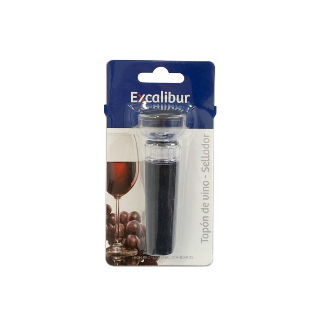 TAPON DE VINO SELLADOR BLISTER EXCALIBUR