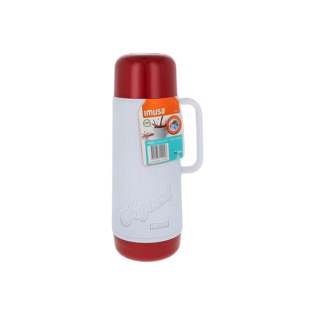TERMO 1 LITRO LISO IMUSA (COLORES SURTIDOS)