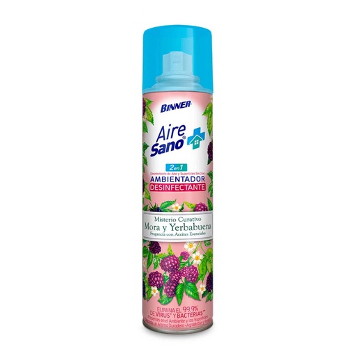 [16434] AMBIENTADOR  DESINFECTANTE BINNER MORA/YERBA 400ML (206619)