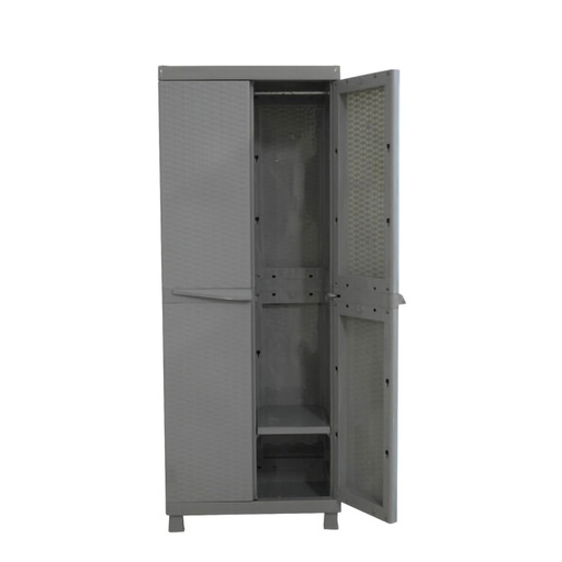 [19392] ARMARIO CLASICO RATTAN GRIS HLO COLPLAST