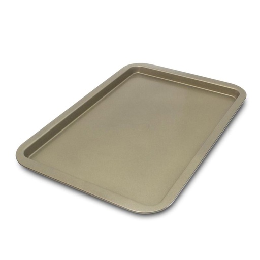 [19567] BANDEJA GALLETA STICK GOLD 43X29CM ILKO