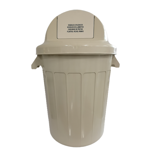 [19359] BASURERO CONT 120 LT CUPULA BCO COLPLAST