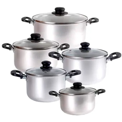 [18596] BATERIA ALUMINIO 10 PZ UNIVERSAL