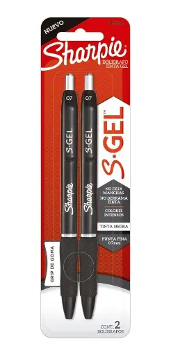 [19850] BOLIGRAFO SHARPIE GEL 0.7MM X2 NG NEWELL