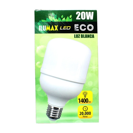 [19346] BOMBILLO 20W LED LUZ BLANCA ILUMAX ECO