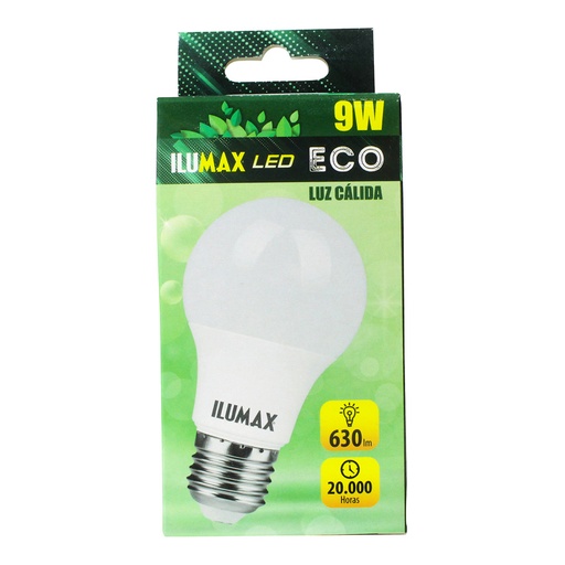 [19076] BOMBILLO 9W LED LUZ CALIDA ILUMAX ECO
