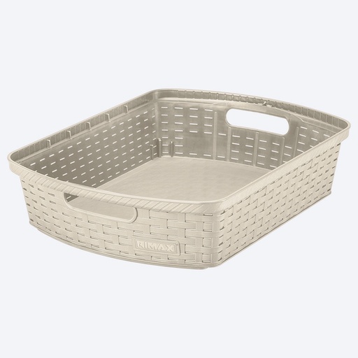 [19004] CANASTA SHIA BAJA 6 L TAUPE RIMAX