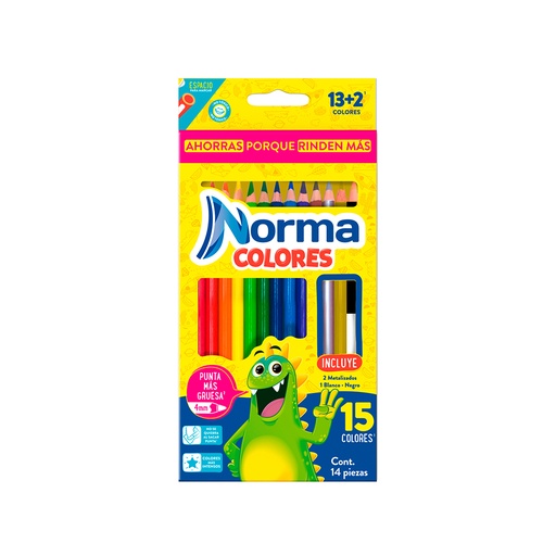 [18141] COLORES LARGOS TRADIC 13 + 2 UND  NORMA
