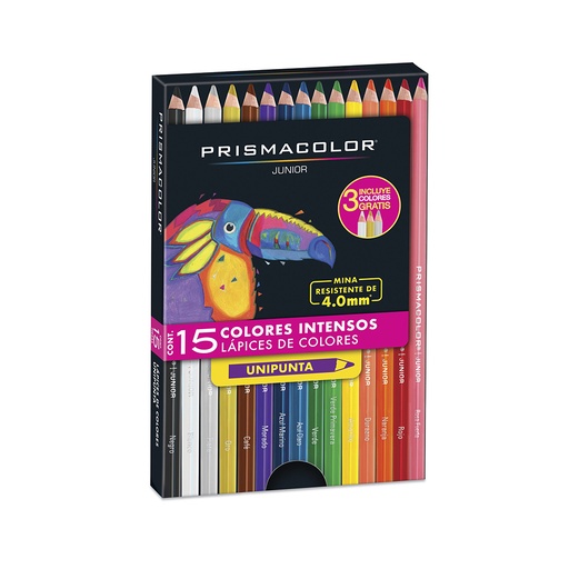 [19854] COLORES PRISMACOLOR PENCILS 15CT