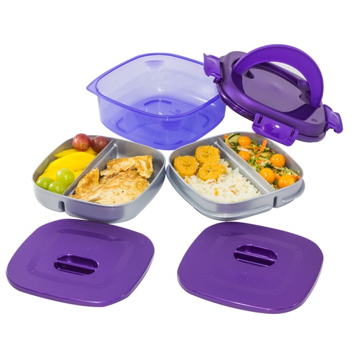 [17222] CONTENEDOR CUADRADO CLIP/L N2 TGO 1 LT POLIMES