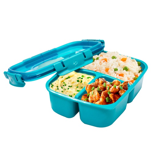 [17233] CONTENEDOR RECTANGULAR DIV CLIP/L TG 1 LT POLIMES