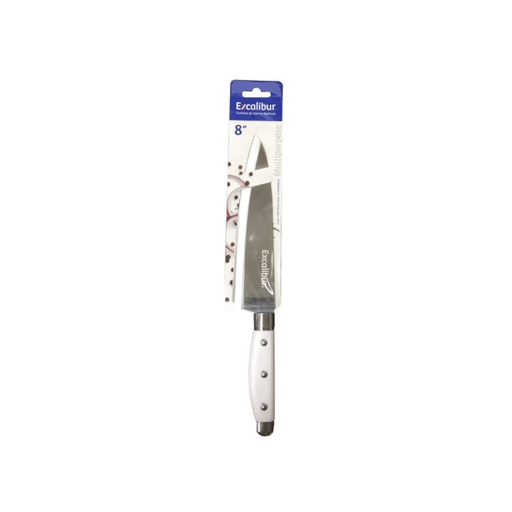 [17445] CUCHILLO 8 COCINA INOX MANGO PLASTICO EXCALIBUR