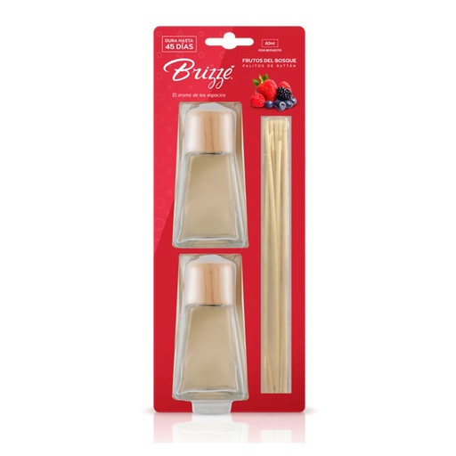 [19237] DUO PACK PALITOS RATTAN  FRUTOS DEL BOSQUE