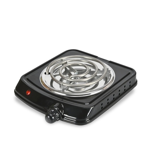 [16659] ESTUFA ELECTRICA 1 PUESTO 1.000W NEGRA HOME ELEMENTS